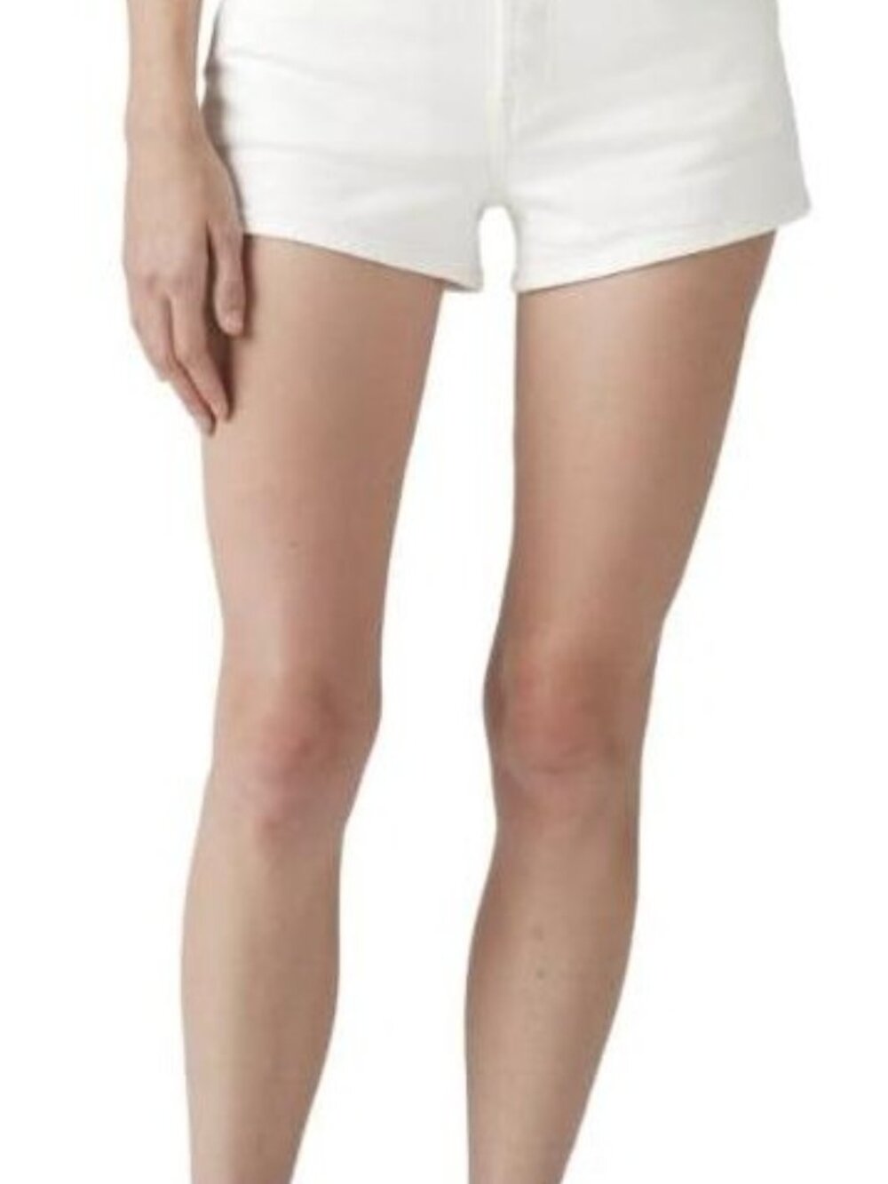 Levi's 501 Original High Rise Denim Shorts White Disco Nights 26